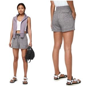 Lululemon Spring Break Away Short II '3" Heather Lux Multi Black Size‎ 4